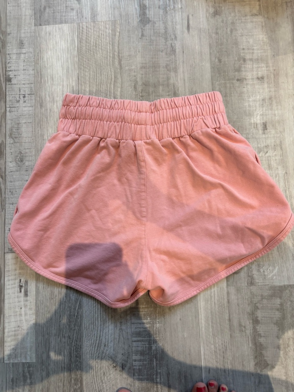 BOXRAW KALIESHA High Waisted Dusty Pink Athletic Shorts - Picture 3 of 7